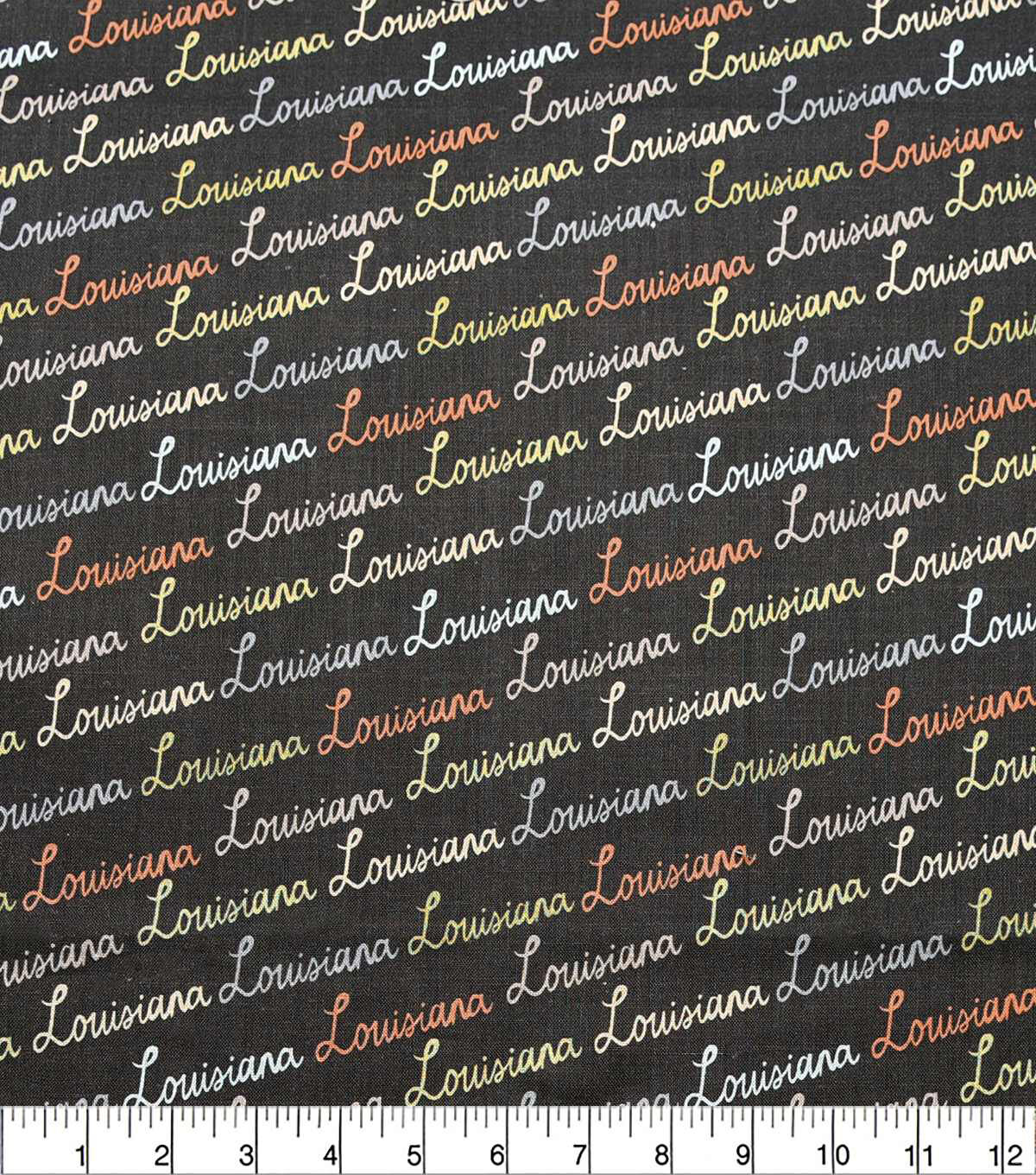 Louisiana Next Gen Words State Pride Cotton Fabric