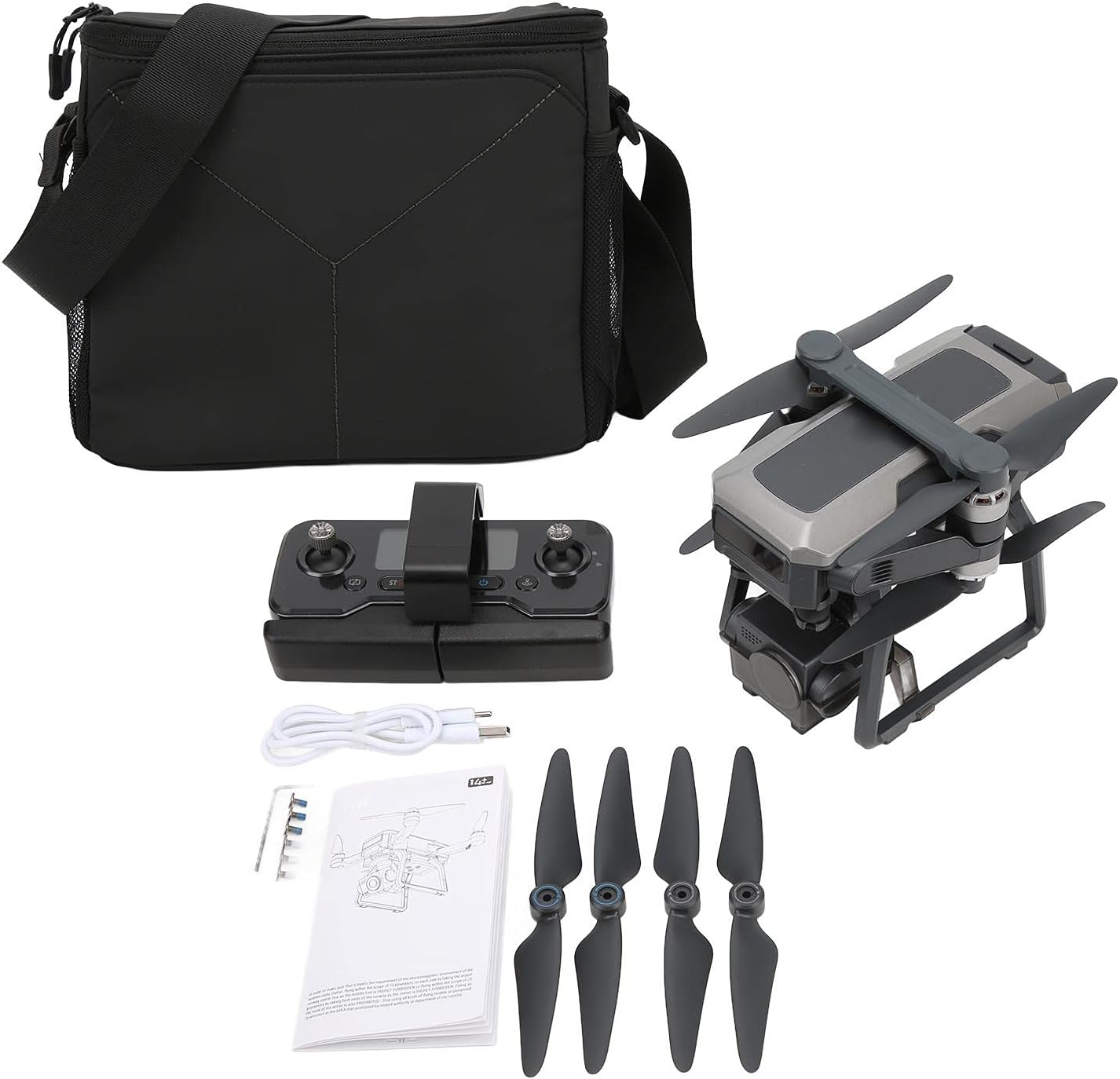 EVTSCAN F7 4K HD Foldable Drone with 3 Axis Gimbal, GPS Positioning,25 Minute Battery Life,VR Function Wind Resistant Brushless Quadcopter