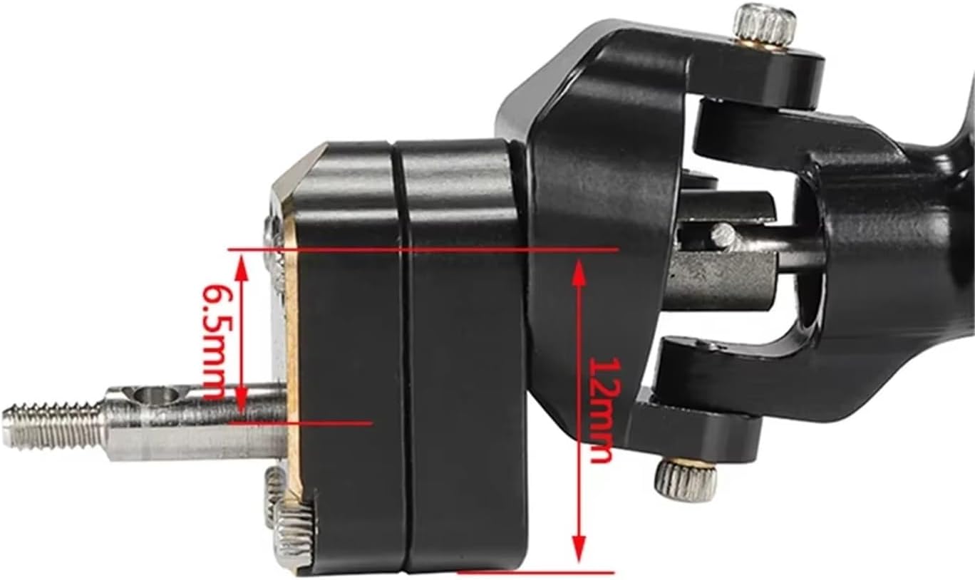 RC Car Parts Compatible with Axial for SCX24 for Bronco for Gladiator 90081 C10 Machined Brass Portal Axle with Steering Link Wheels 1/24 RC Crawler