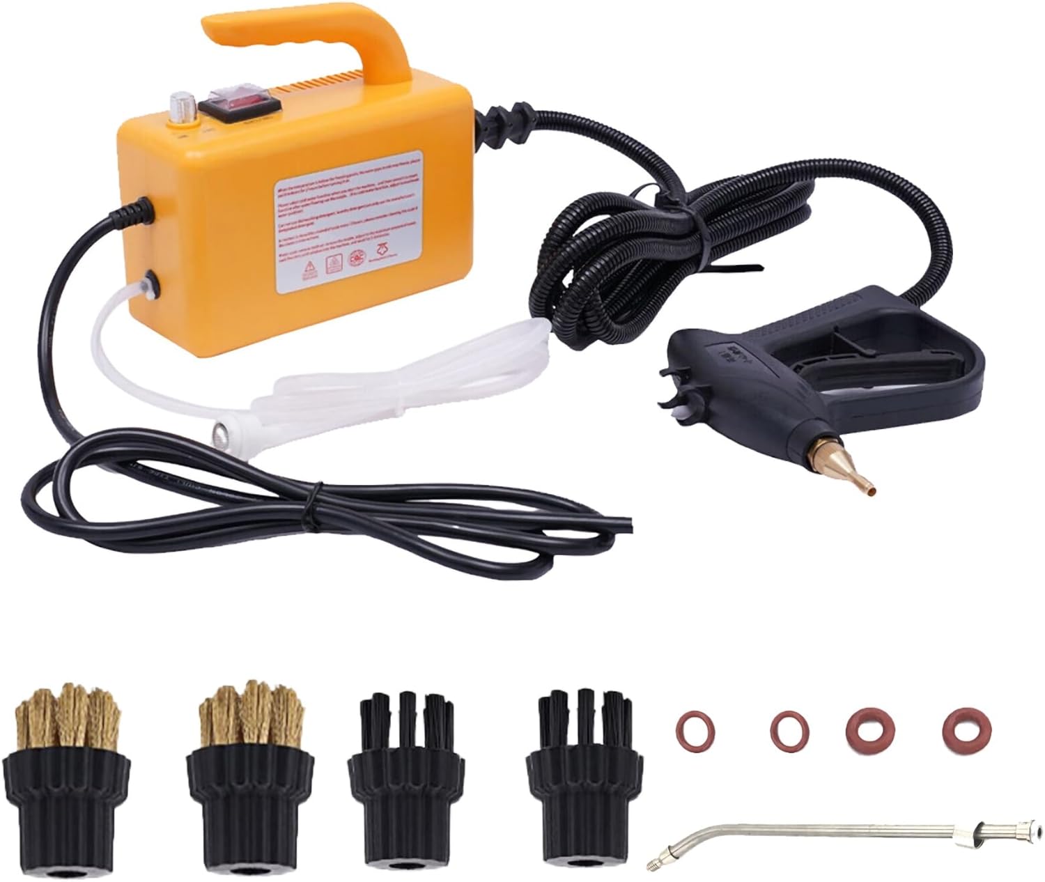 1700W Steam Cleaners 110V High Pressure Steam Cleaner with 4 Brushes for Home Use, Handheld Steam Cleaner Machine for Cleaning Upholstery, Bathroom Floor and Tile, Car Detailing Steamer