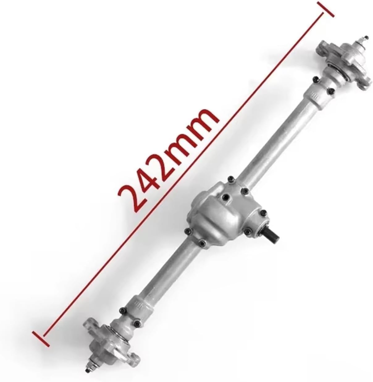 RC Car Upgrade Parts Compatible with HG P407 1/10 Rc Car Spare Parts Metal Front Rear Bridge Axle Assembly ASS-02 Upgrade Accessories(Front and Rear)