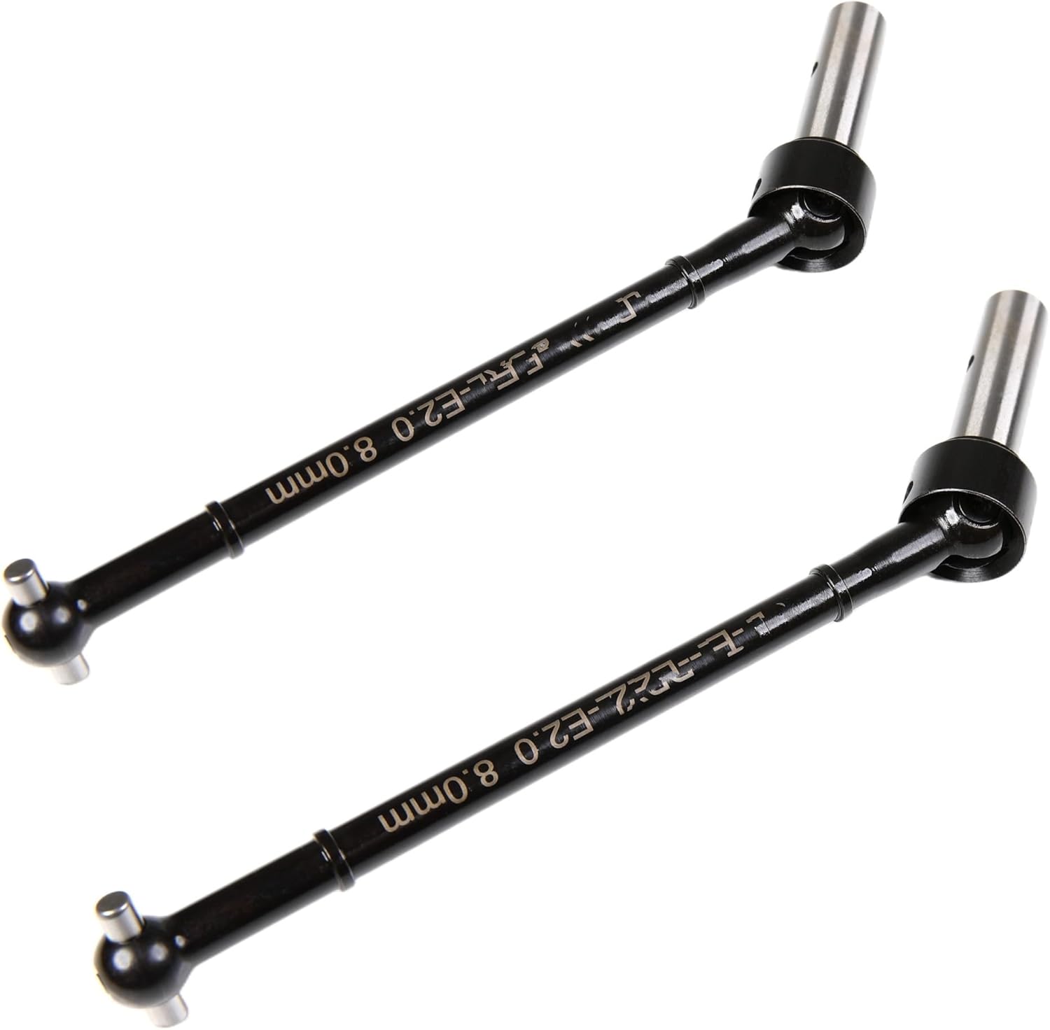 RC Car Transmission Shaft for Losi for DBXL-E 2.0 1/5 RC Car Front Rear Driveshaft Steel Dogbone Joint Transmission Shaft Set Upgrade RC Car Parts(Front)