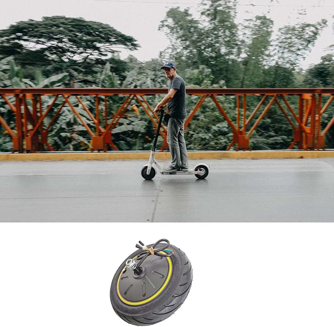 60/70-6.5 Motor Electric Scooter 36V 500W Engine Wheel for Max G30 Scooter Rear Driving Wheel Tire Motor Parts, Black & yellow