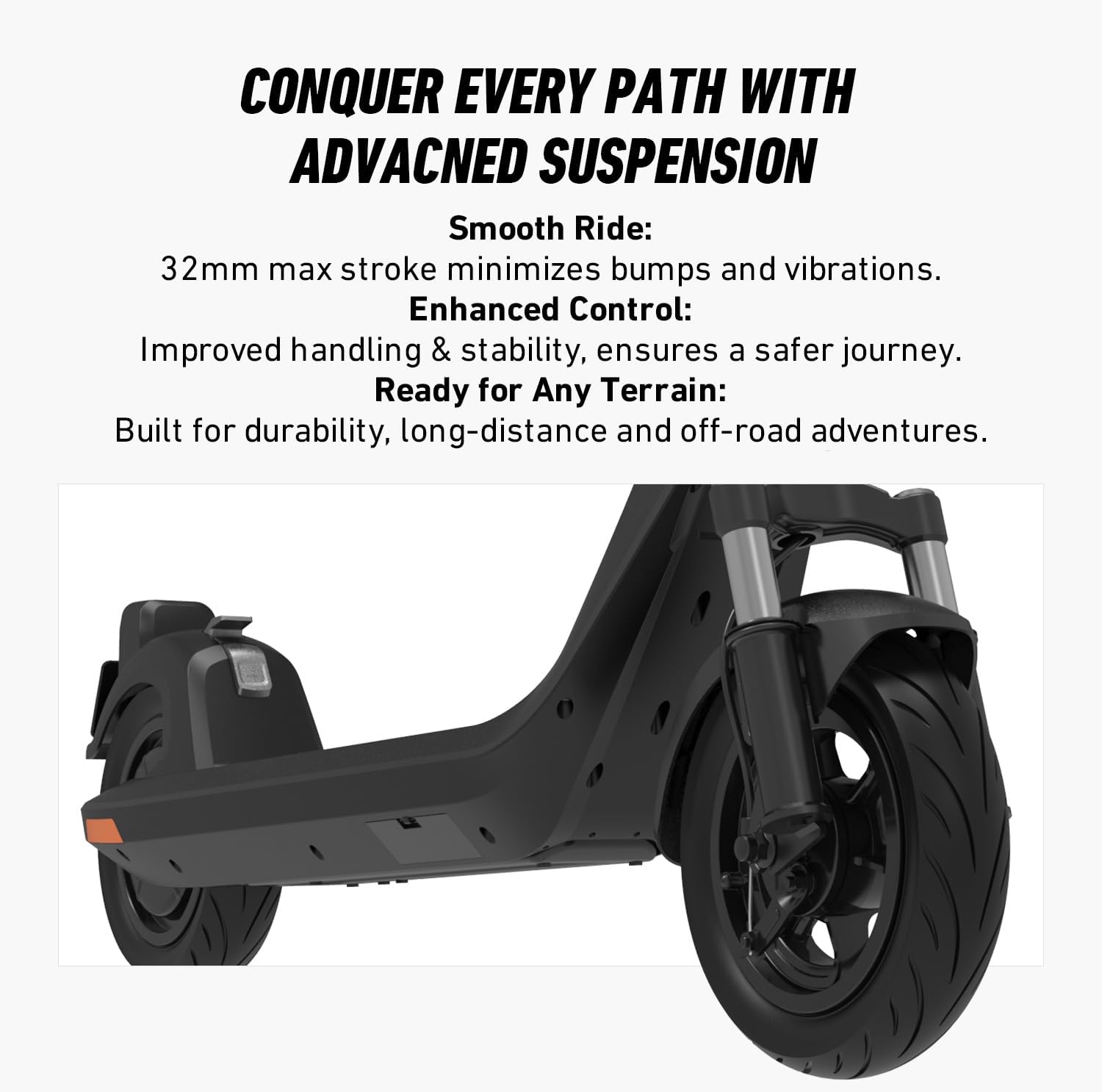 NIU Electric Scooter for Adult - KQi 100 200 Series E Scooter w/Suspension, 600-700W Peak Power, 18-33 Max Miles, Top 17.4-20 MPH, Portable Commuting Escooter, Folding Handlebars(Only K100F & K200F)