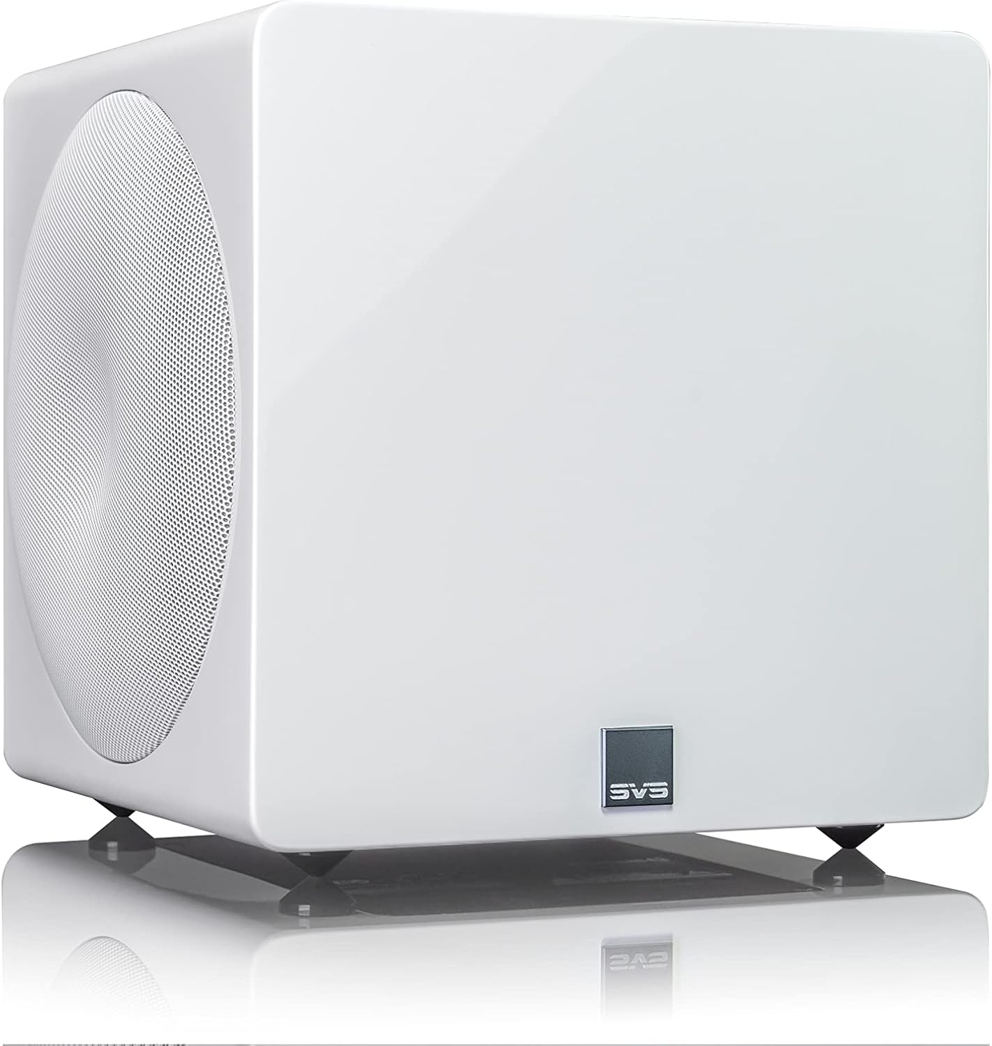 SVS 3000 Micro Sealed Subwoofer with Fully Active Dual 8-inch Drivers (Piano Gloss White)