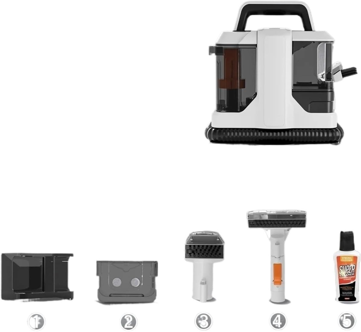 MTRSEAFH 750W Strong Suction Fabric Machine Cleaning Machine Deep Cleaning Ultra Quiet 220-240V Lightweight Sofa/Carpet/Car Multifunction