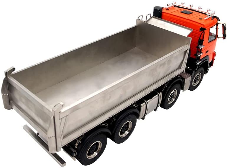 Jdm-161 1/14 8X8 Rc Hydraulic Dumper Truck Model with Motor Esc Servo Radio Controller Differential Lock