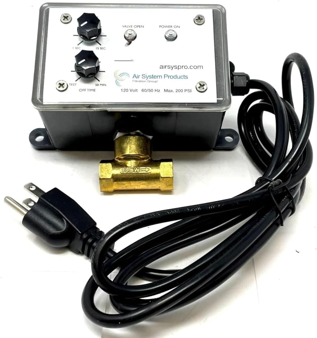 PD7020 AIR Compressor Drain Valve Timer Controlled - for POSI-Drain High-Pressure Compressor Components Wall Mount Electric AUTO Tank Drain Valve Part PD7020 - Drain Valve - 1/4