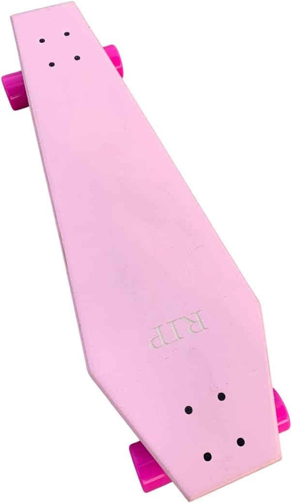 Coffin Death Tarot Pink Skateboard | Longboard | 30x9 | Coffin Croozer
