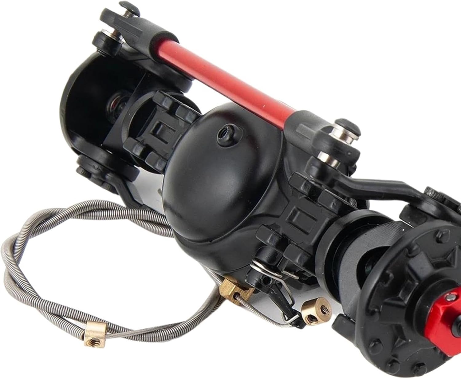 RC Vehicle Axles Compatible with Tamiya 1/14 RC Trailer Tractor Tow Drag Truck Upgrade Accessories Part CNC Metal Alloy Front/Rear Axle Differential(Front Axle)