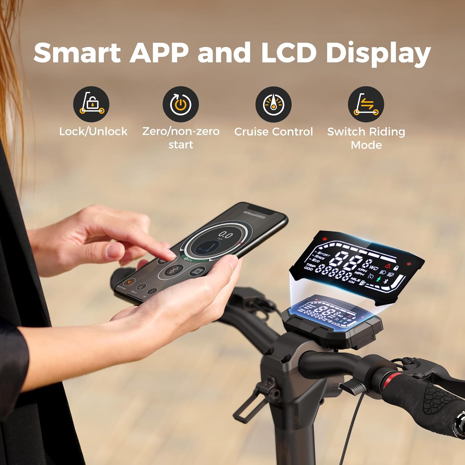 iScooter Electric Scooter, 28/38 MPH Top Speed E Scooter & 40/43/50 Miles Long Range, 10/11/12