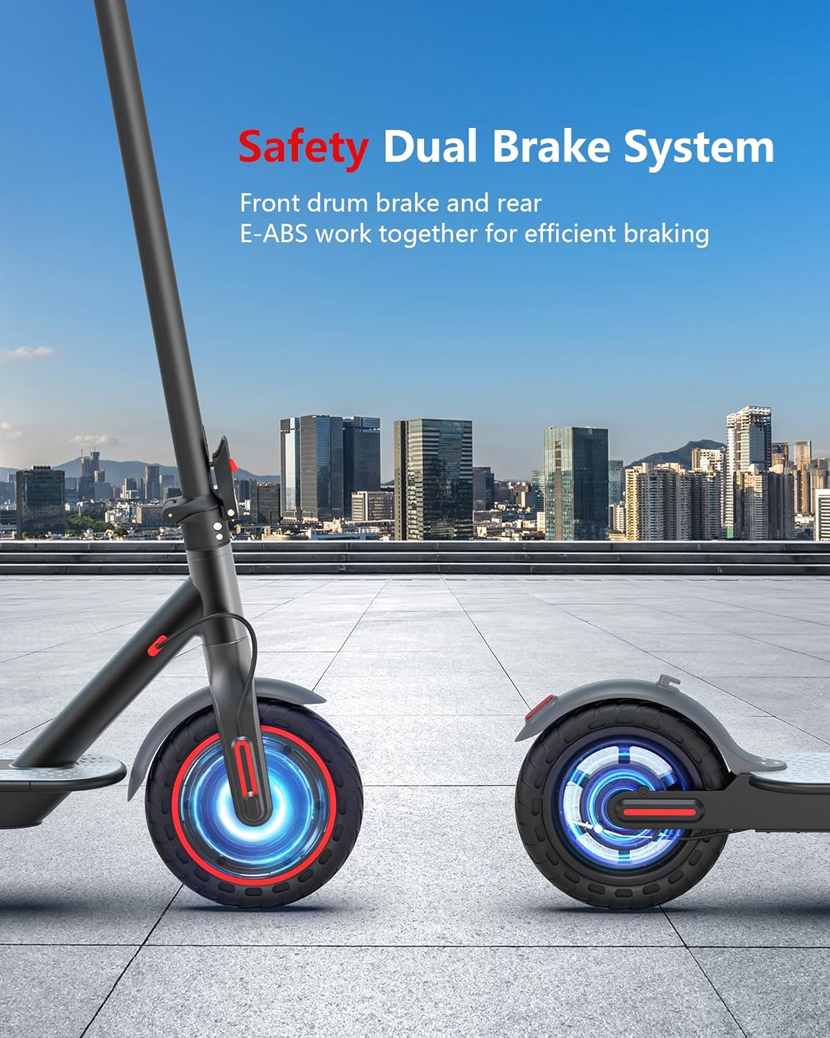 NAVIC Electric Scooter for Adults, 350W Brushless Motor 19 MPH & 21 Miles Range 8.5