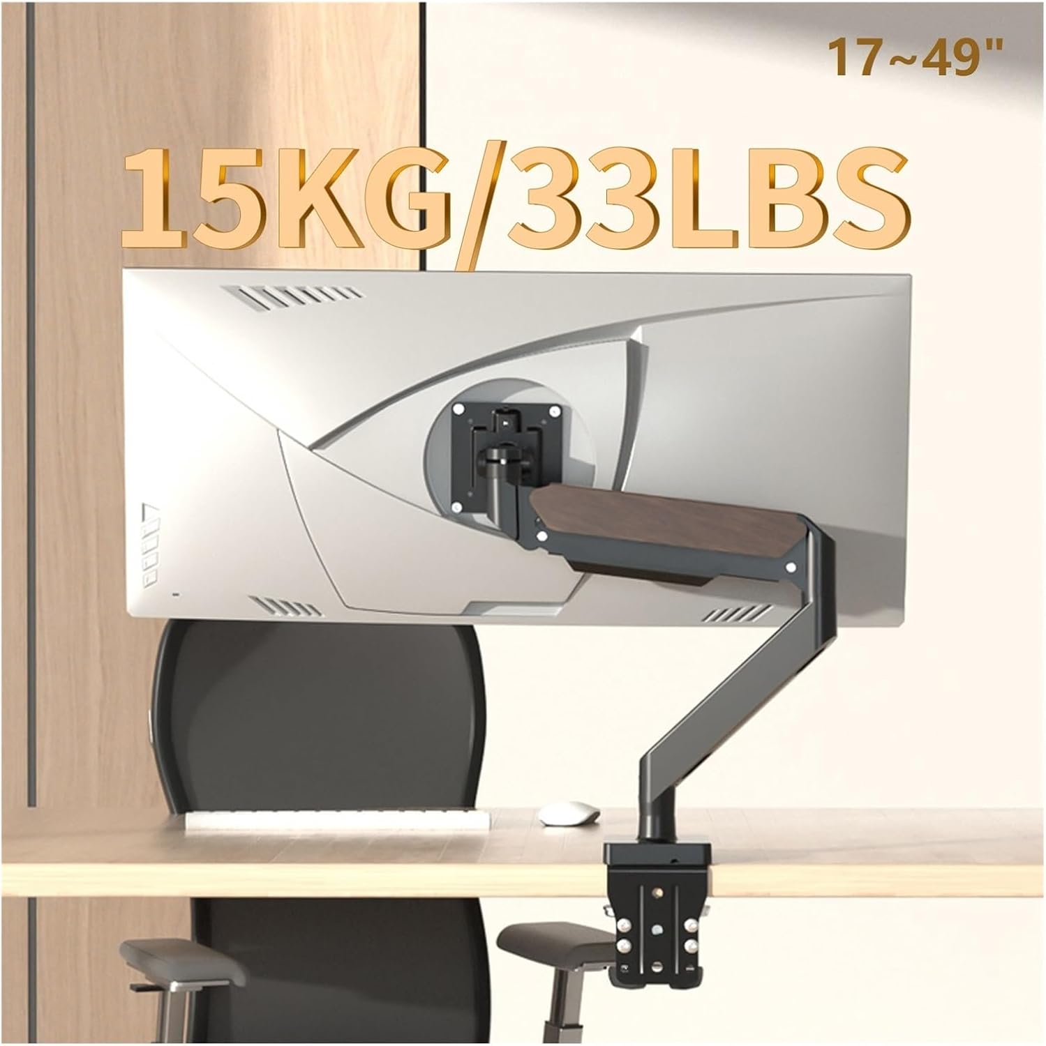 Desktop gas spring full-motion monitor stand, supports rotation and tilt of computer stand and TV stand(17-49 inch M7B-M)