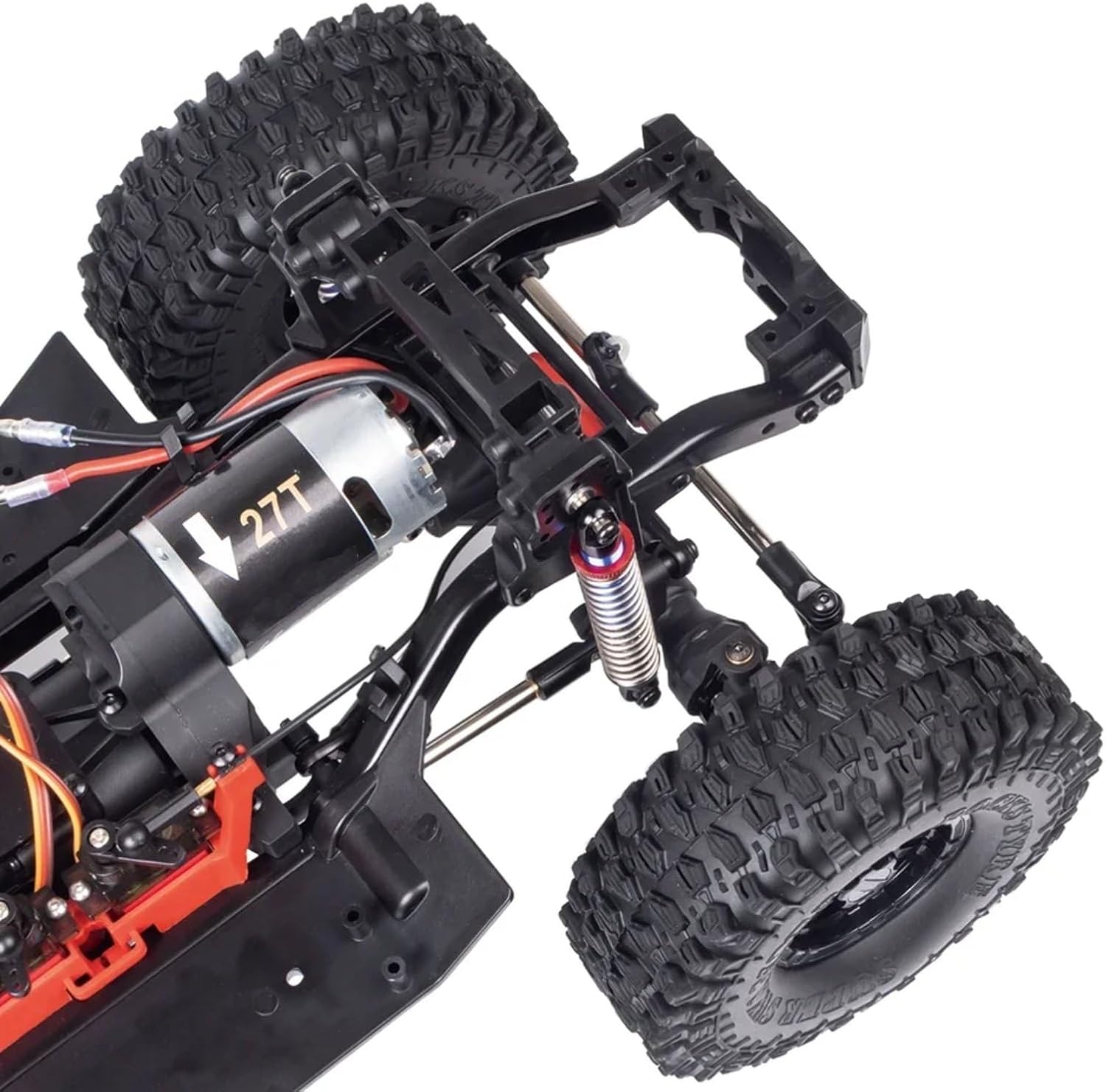 RC Upgrade Accessories for TRX-4 1/10 Differential Locking Portal Axle with 2-Speed Transmission for Chassis Frame RC Crawler Car Upgrade Part(Chassis with Wheels)