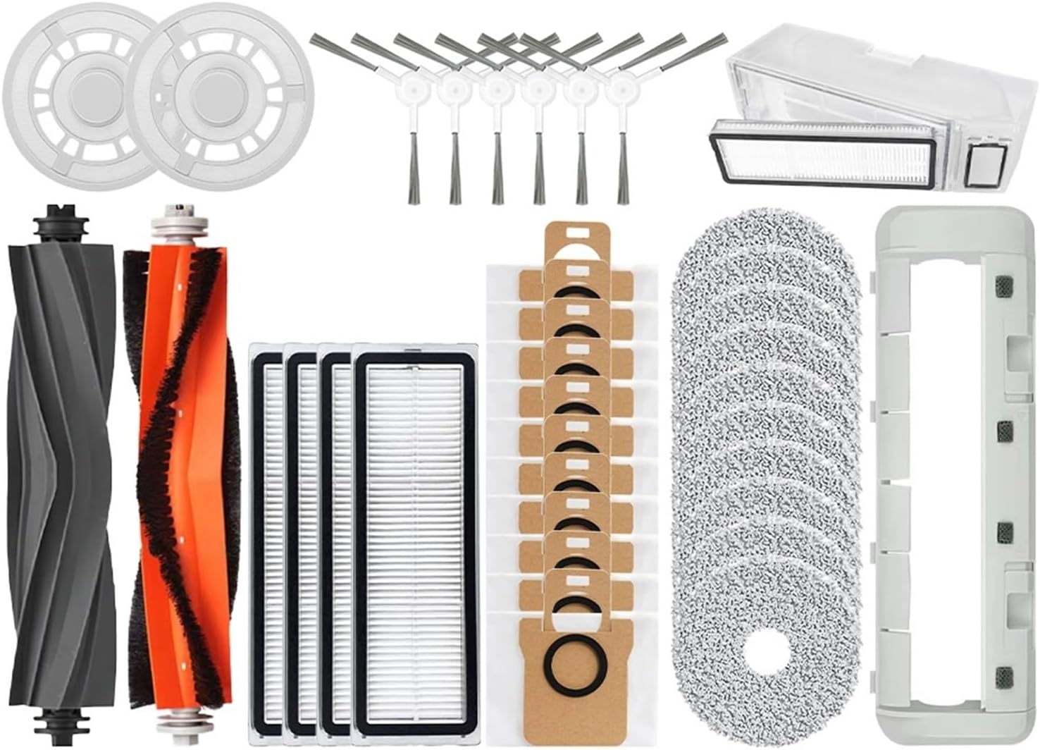 Vacuum attachment Compatible With Dreame L10s Ultra L10 Ultra Accessories Compatible With Mijia Omni 1S B101CN Robot X10+ Robot Vacuum Main Side Brush Filter Mop Parts(SET12)