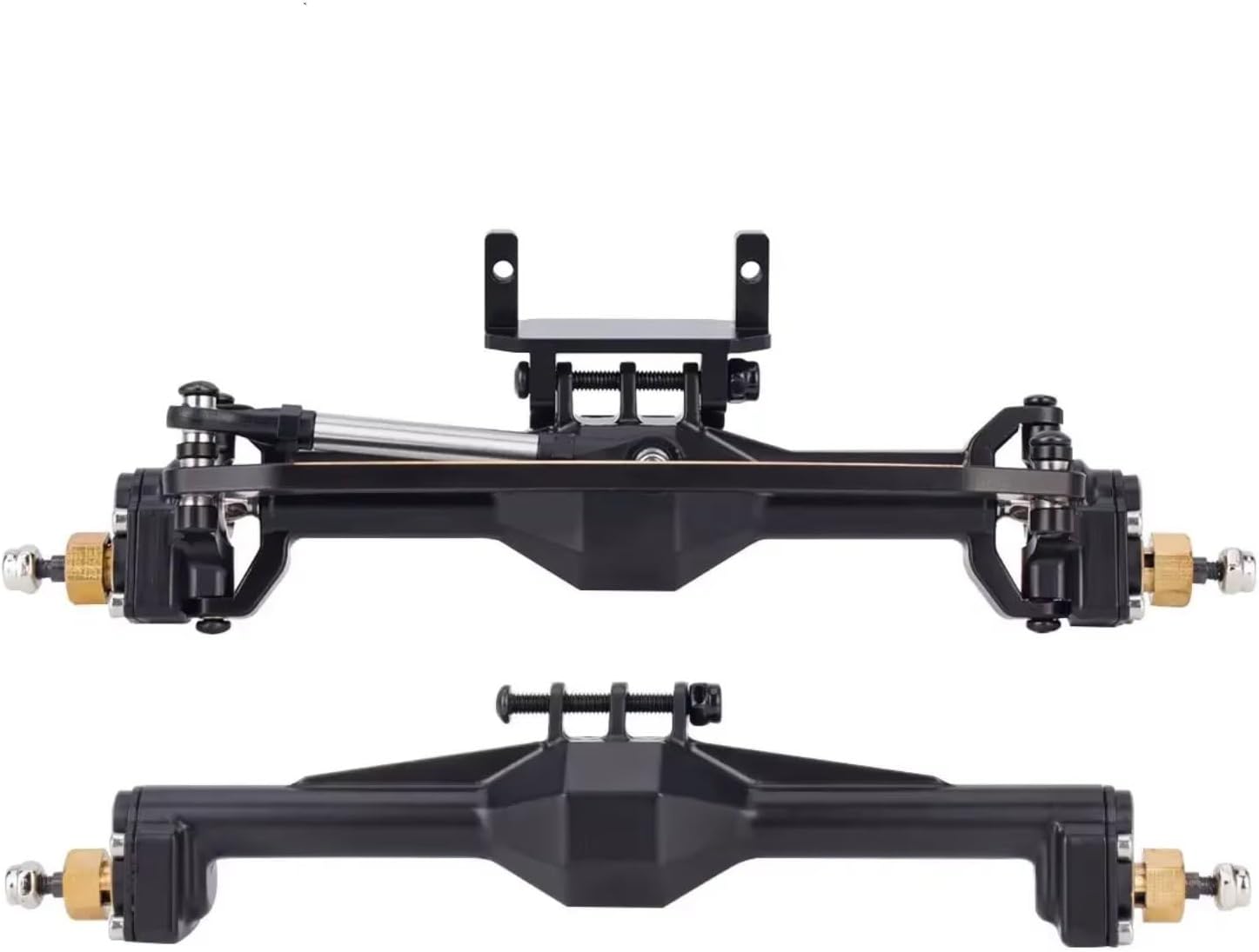 for TRX4M 1/18 10mm Diamond CNC Brass Portal Axles with Lay Down Servo Mount Links RC Crawler Axle Upgrade Parts Accessory Replacement RC Car Upgrade Part