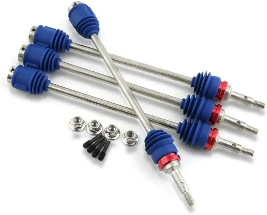 4Pcs Steel Drive Shaft CVD Dogbone Driveshafts 5451R Compatible with 1/10 T-Maxx E-Maxx Revo RC Car Upgrades Pa