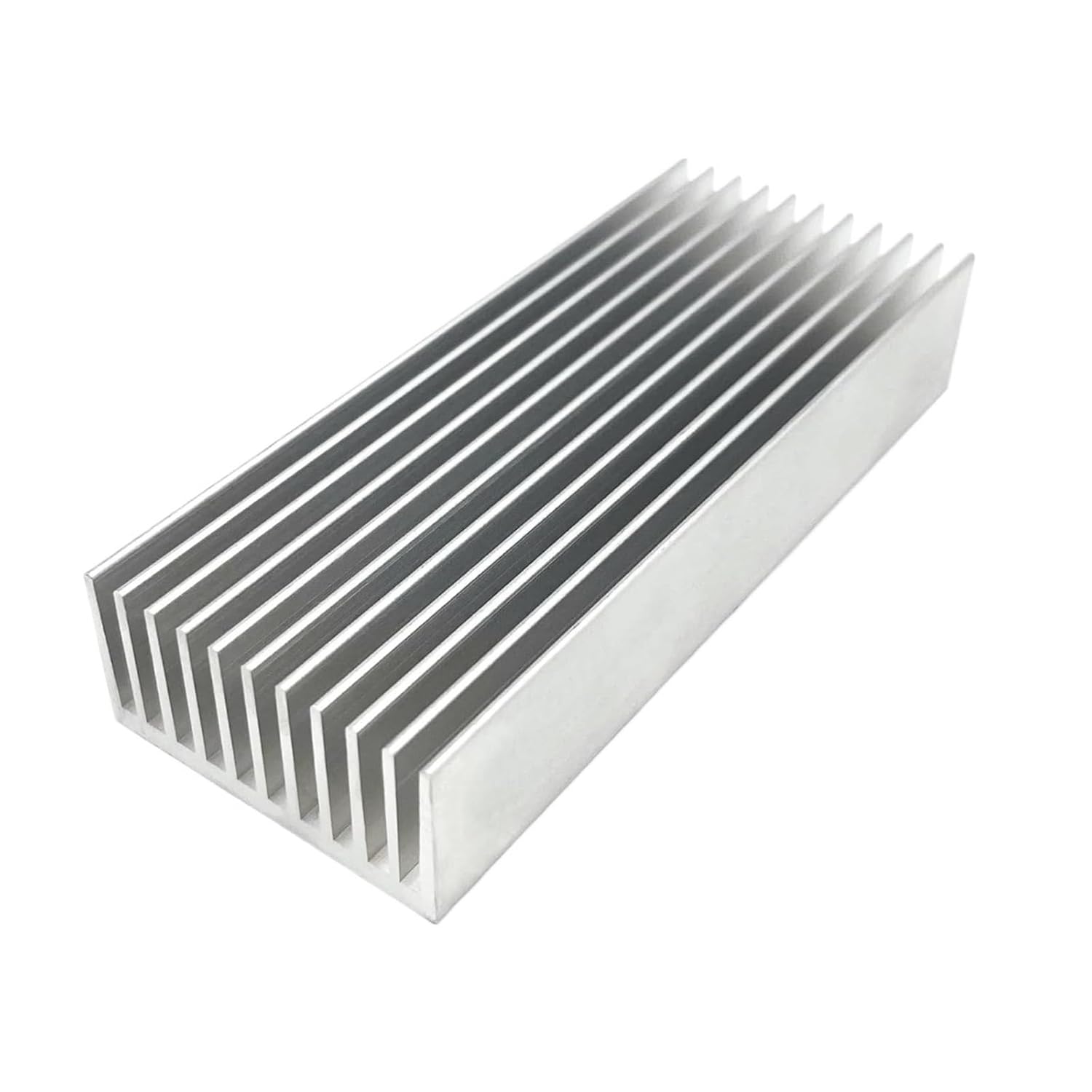 DIY Cooler Aluminum Heatsink Grille Shape Radiator Heat Sink Chip for IC LED Power Transistor Without Adhesive Backing(69 x 36mm,Length 300mm)