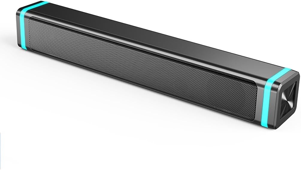 Computer Speaker Desktop Home Laptop Wired Speaker Long Speaker Light Speaker