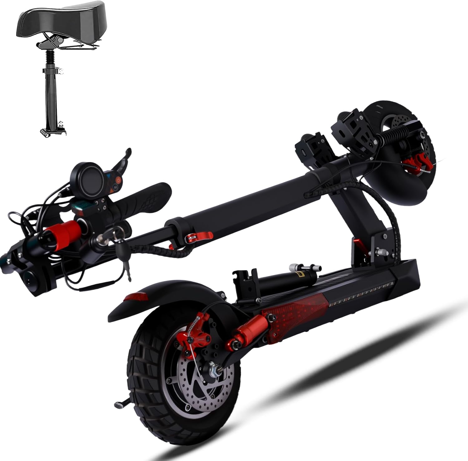 U7 1000W Off-Road Electric Scooter for Adults, 28-30MPH & 28Miles Range, 10