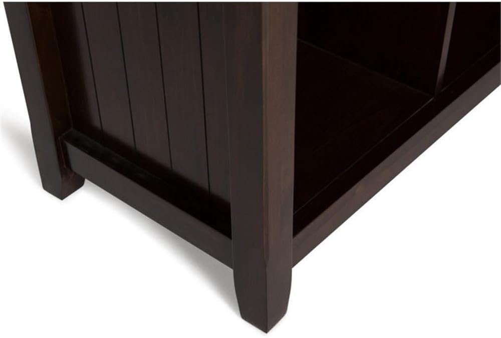 Trent Home Wood Transitional 9 Cube Bookcase and Unit in Brunette Brown