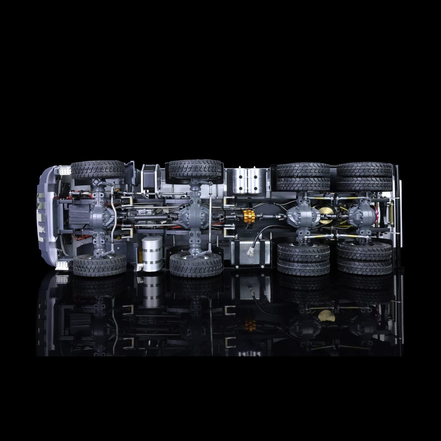 TOUCAN RC HOBBY 1/14 JDM Rc Model Metal Hydraulic 8X8 Rc Dumper Truck 2Speed Axles Differential Lock Sound