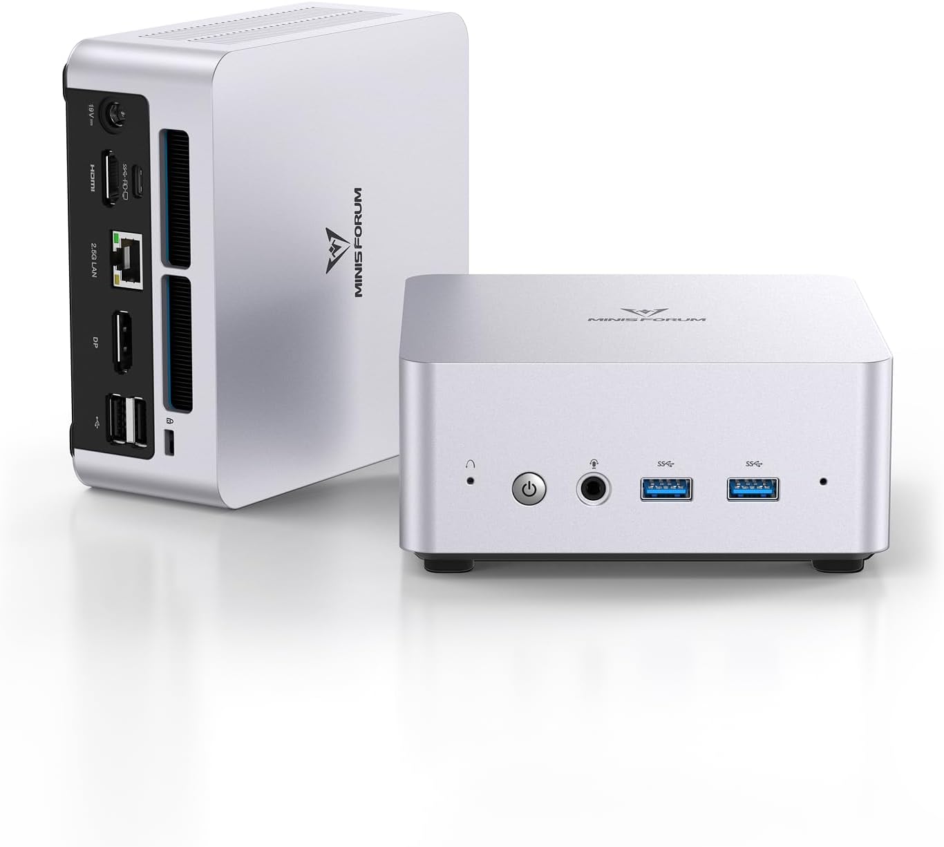MINISFORUM UN1250 Mini PC i5 Intel Core i5-1250P 12C/16T 16GB DDR4 1TB PCIe4.0 SSD, HDMI2.0/USB Type-C/DisplayPort1.4, 2.5G LAN, 5X USB Port, WiFi 6, BT5.2, Mini Desktop Computers Auto Power On