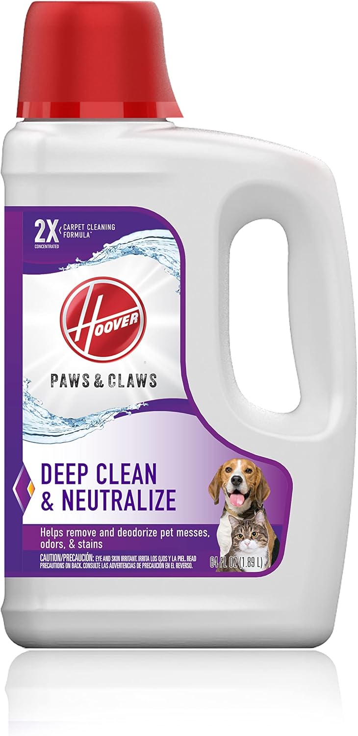 Hoover PowerDash Pet+ Compact Carpet Cleaner & Paws & Claws Deep Cleaning Carpet Shampoo with Stainguard & Renewal Deep Cleaning Carpet Shampoo