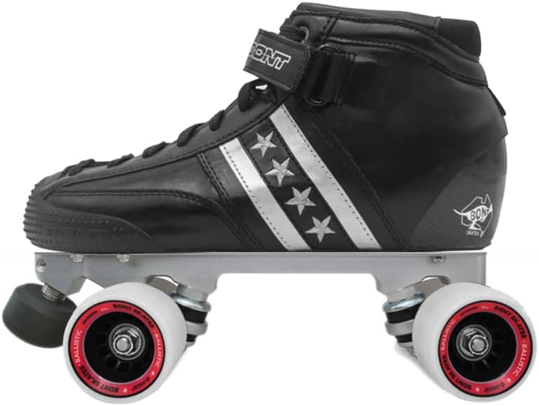 Bont Skates - Quadstar Carbon Roller Skate Derby Package - Professional rollerskates for Men - Women - Boys - Girls for Derby, Speed and Indoor Skating