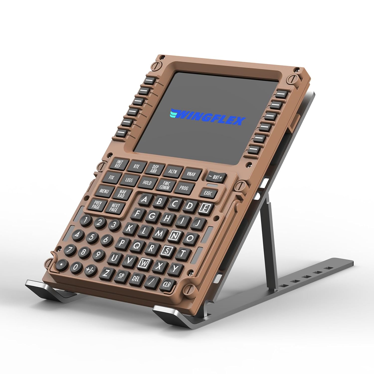 MiYee WingFlex B777CDU Flight Simulator Control Display Panel Unit Game Simulator Flight Simulation Peripherals Panel Route Control Plug-and-Play with Realistic Experience