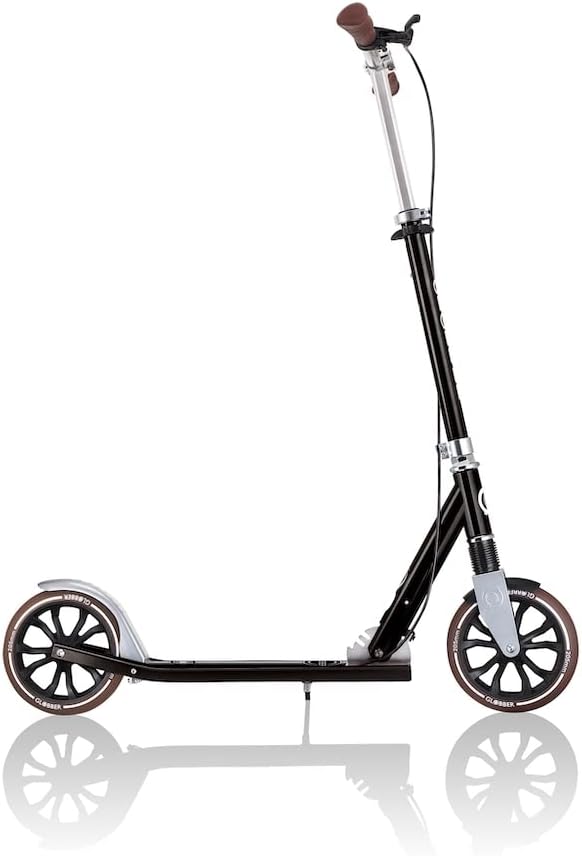 Globber NL 205 Deluxe - Scooter 205 mm ABEC 7 Handbrake Height Adjustable Front Suspension Folding Mechanism