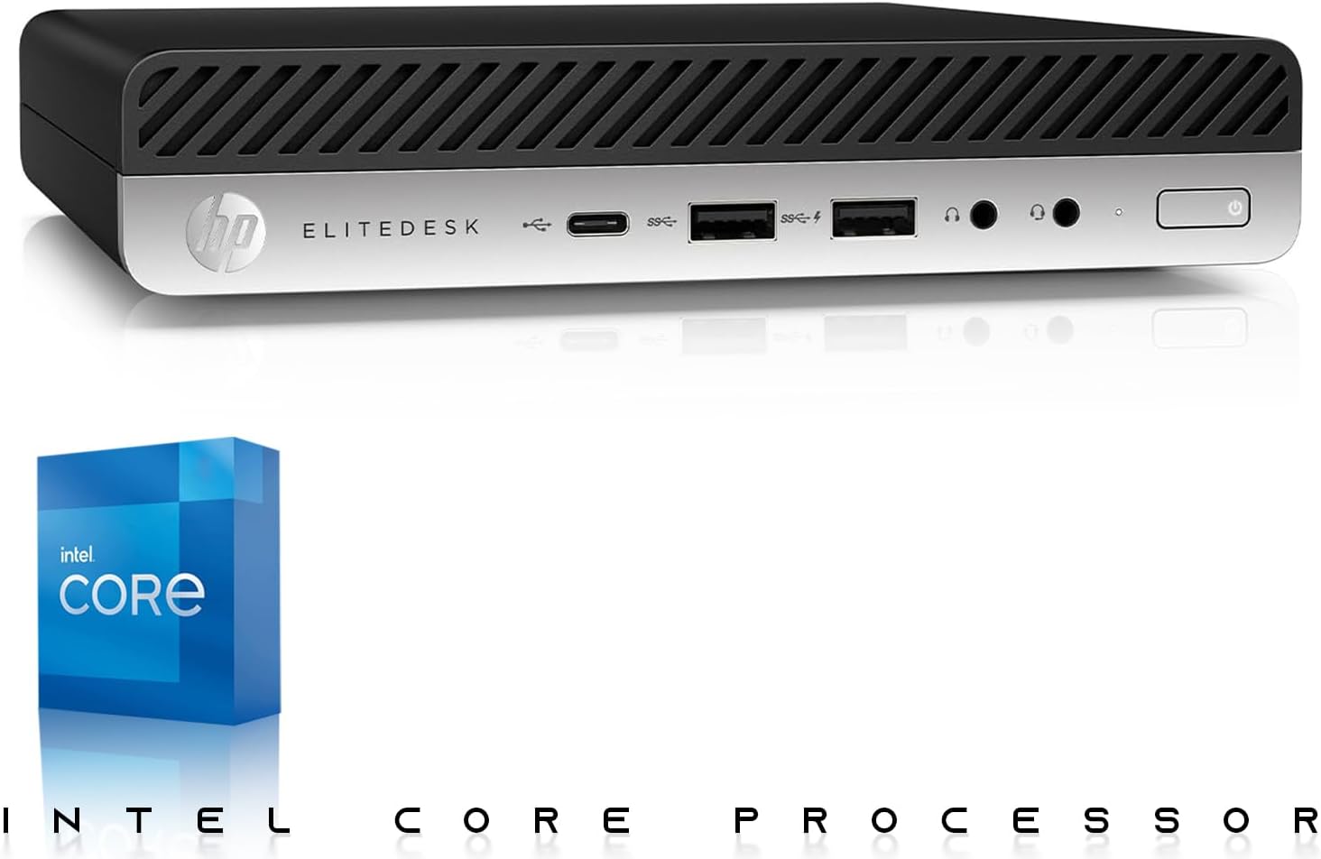 HP G3 Tiny Mini Desktop PC, Intel Core i5, 32GB RAM, 1TB SSD with Dual 27 inch Curved Monitor, AI Enabled RGB Keyboard Mouse, RGB Soundbar and Webcam Windows 11 (Renewed)