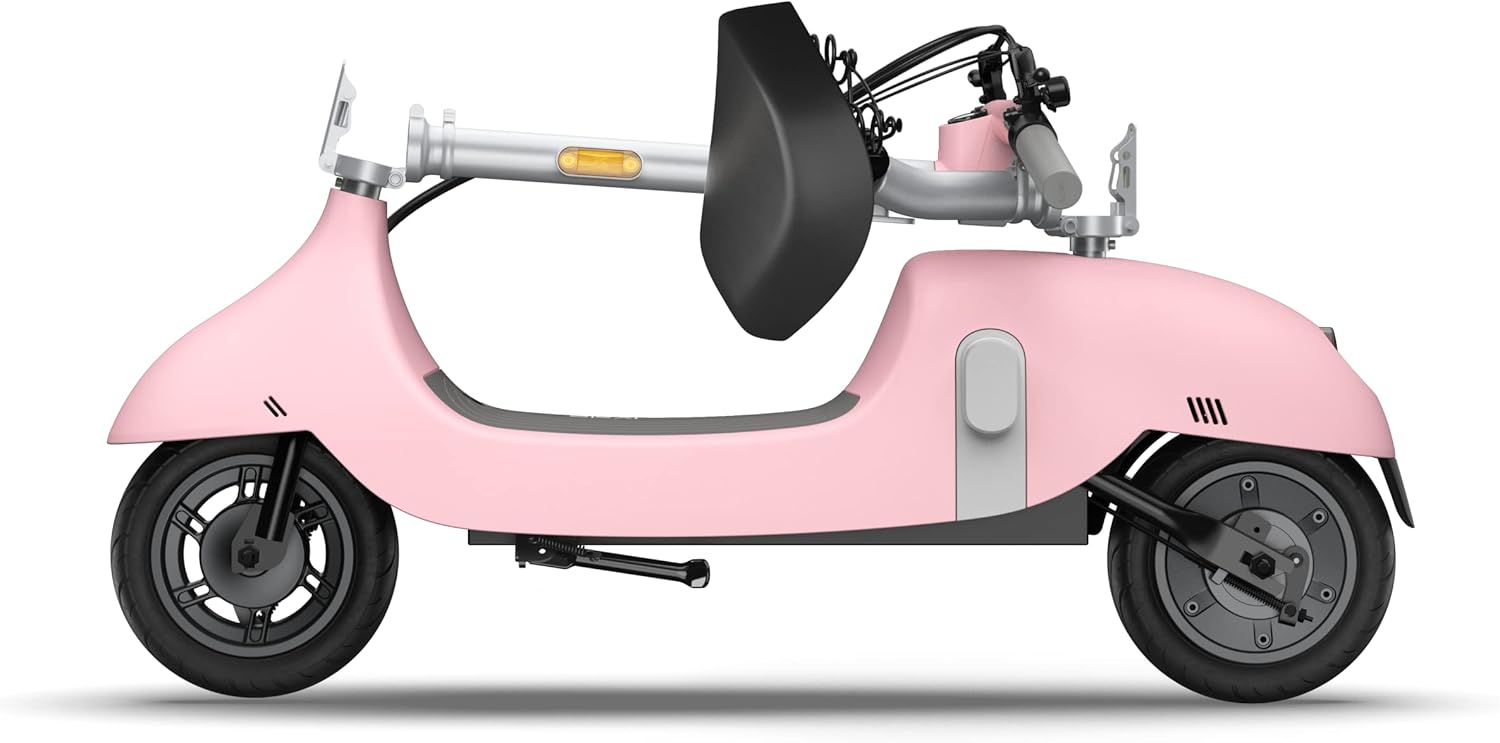 OKAI Ceetle Electric Scooter with Seat, Up to 35 Miles Range 15.5MPH, Stylish Moped Scooter for Adults,10 inch Vacuum Tires, UL 2272 Certified, EA10C Pro