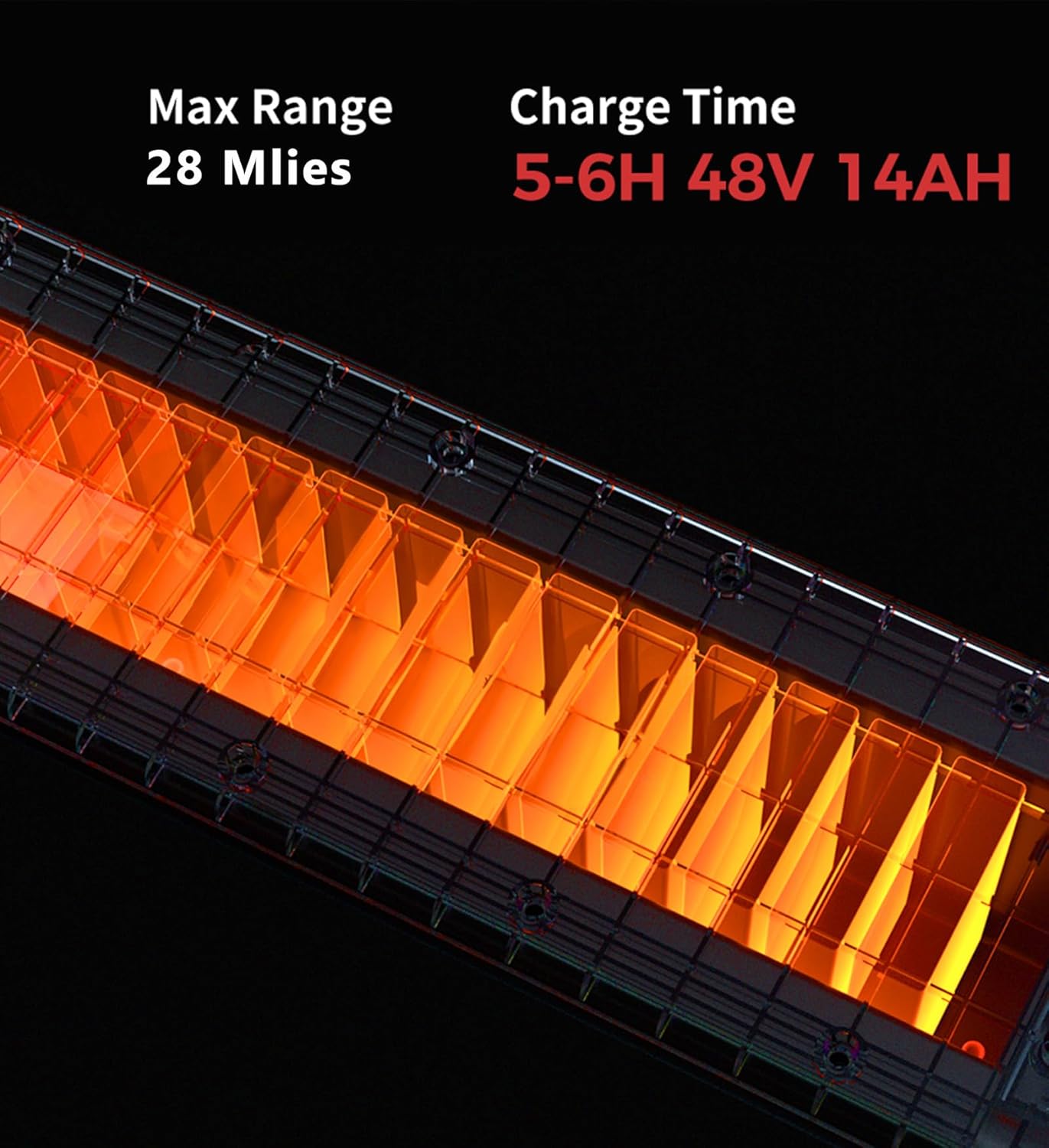 Electric Scooter, 22 Miles Long Range, 21 MPH Max Speed, 10