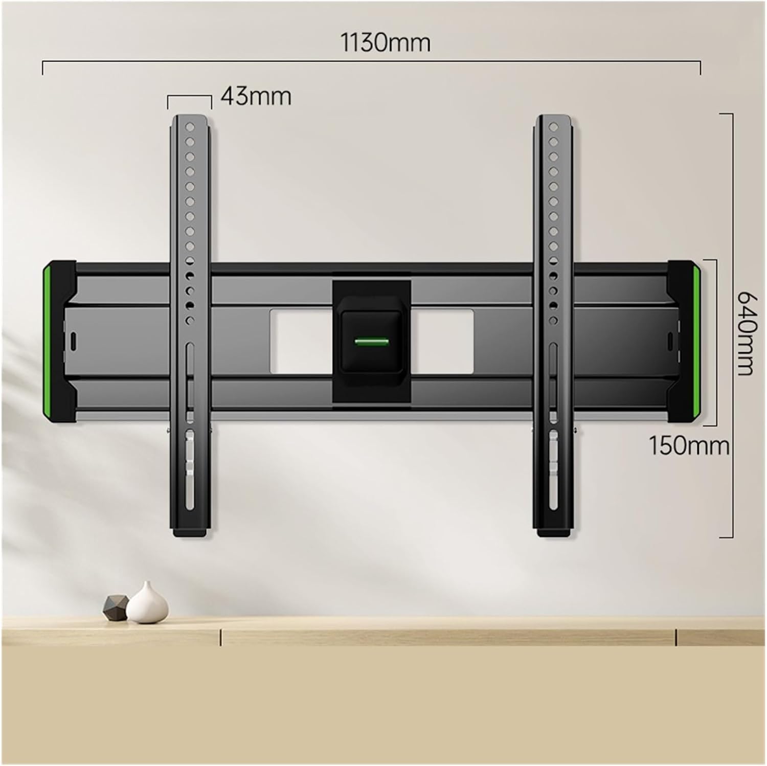 Ultra-Thin LCD TV mounting Bracket Suitable for 50-120 inches Wall-Mounted Wall Bracket with a Load Capacity of 120kg