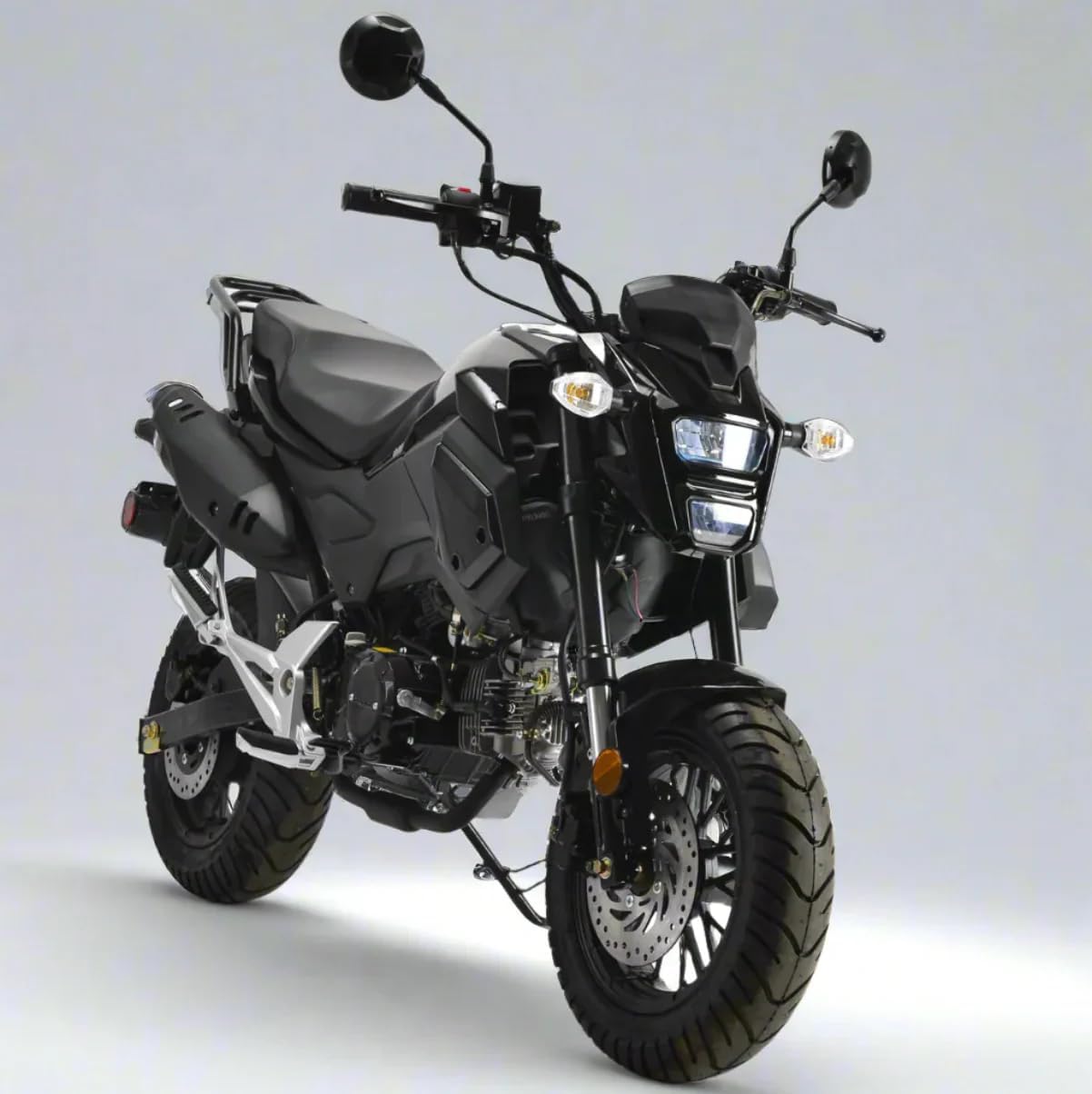 HHH Vader 125 Bike125cc Scooter Motorcycle gas Vitacci 125cc Street bike 4 speed manual with clutch (RED)