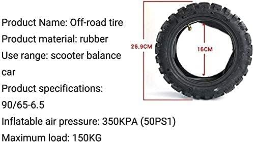 11-inch Mountain Off-road Inflatable Inner and Outer Tires, 90/65-6.5 Thick Non-slip Wear-resistant Tires Scooter tires