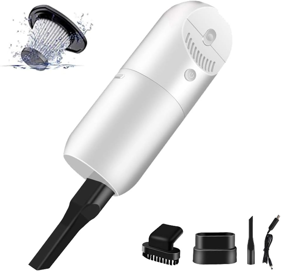 Cordless Handheld Vacuum Cleaner, Auto Vacuum Cleaner with HEPA Filter, Wet Dry Vacuum for Pet Hair, Home and Car Cleaning