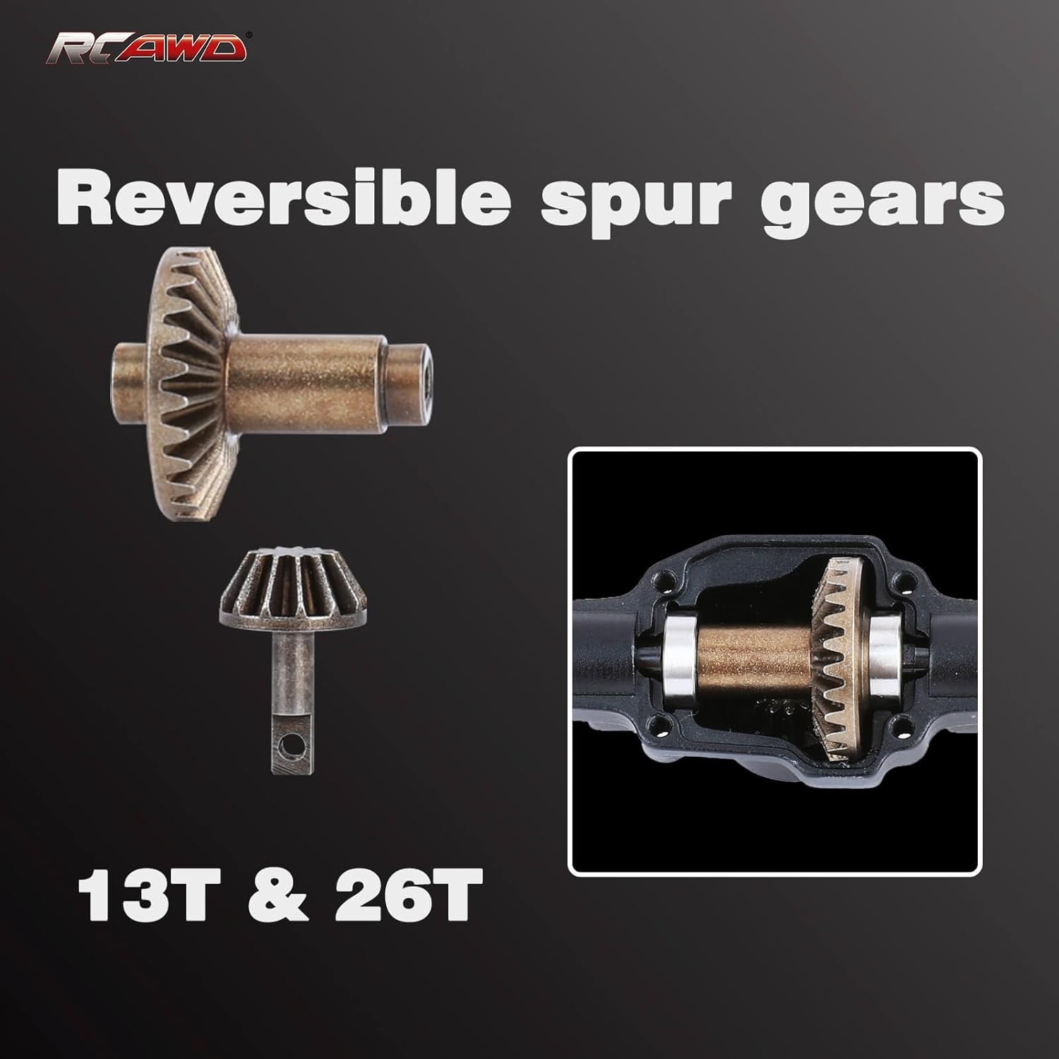 RCAWD +10mm Wide Front Rear Portal Axle & Steering Servo for Hobby Plus 1/18 CR-18P EVO PRO 1/18 FURITEK FX118 Fury Wagon Katana RTR Upgrades Part