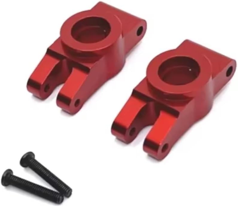RC Upgrade Accessories for MJX 14301 14302 1/14 Front and Rear Rocker Arm Steering Cup Shock Absorber Metal Upgrade Kit Remote Control Car Parts(Red)