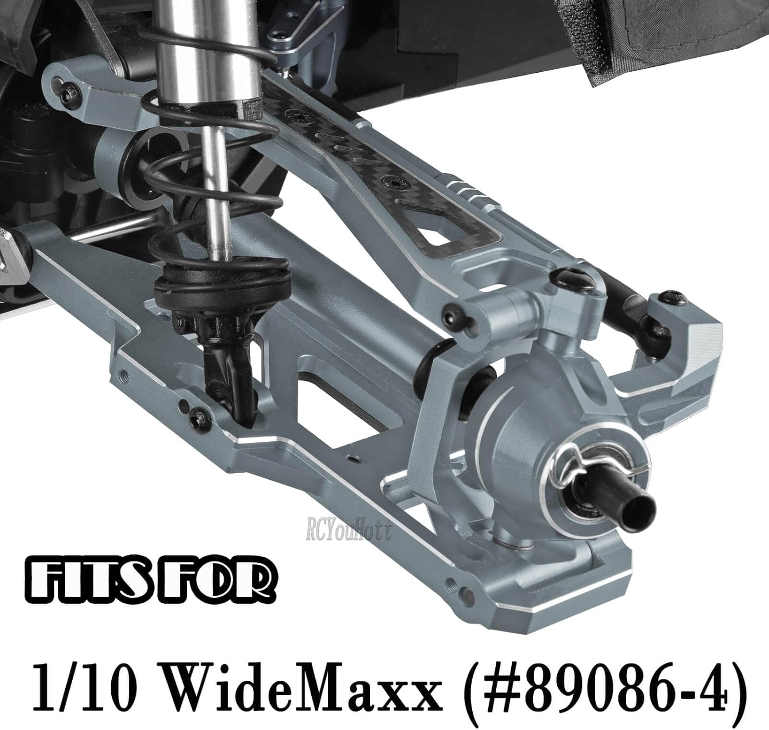 RC Aluminum Suspension Arms&Drive Shaft&Caster Block&Steering Blocks&Rear Stub Axles Carriers&Links Upgrades Part for 1/10 WideMaxx (#89086-4),CVD Driveshafts Hops Up,Titanium