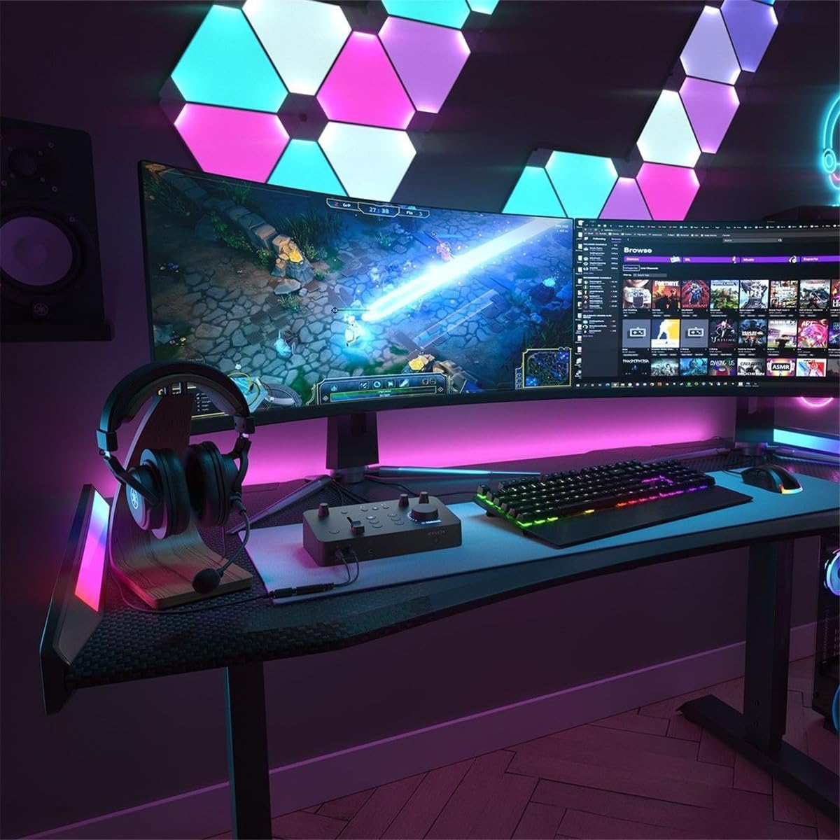 Yamaha ZG01 Pack Gaming Mixer & Headset Pack for Voice Chat and Game Streaming