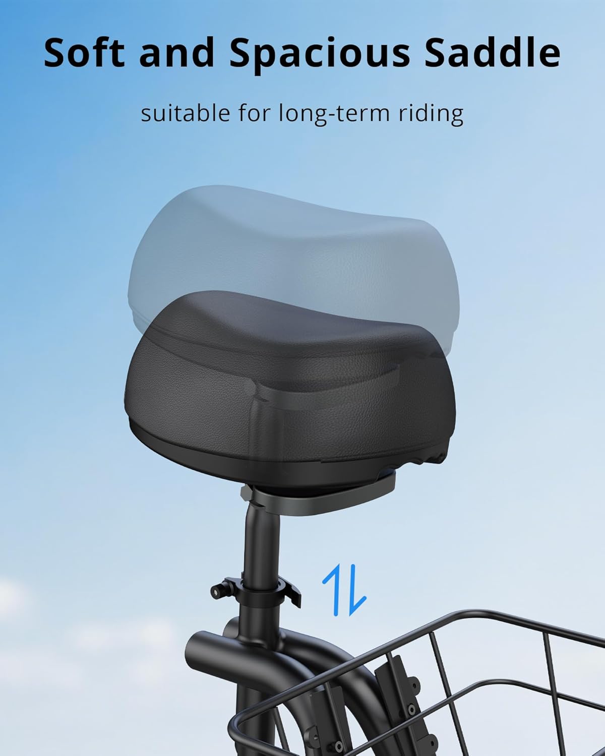 Gyroor Electric Scooter for Adults with Seat, 300W Motor, Upgraded Stable Battery, 20 Miles Range, Folding Commuter Scooter, Adjustable Comfort Seat, Bonus Lock & Phone Holder for Urban Travel, C1-N2Q