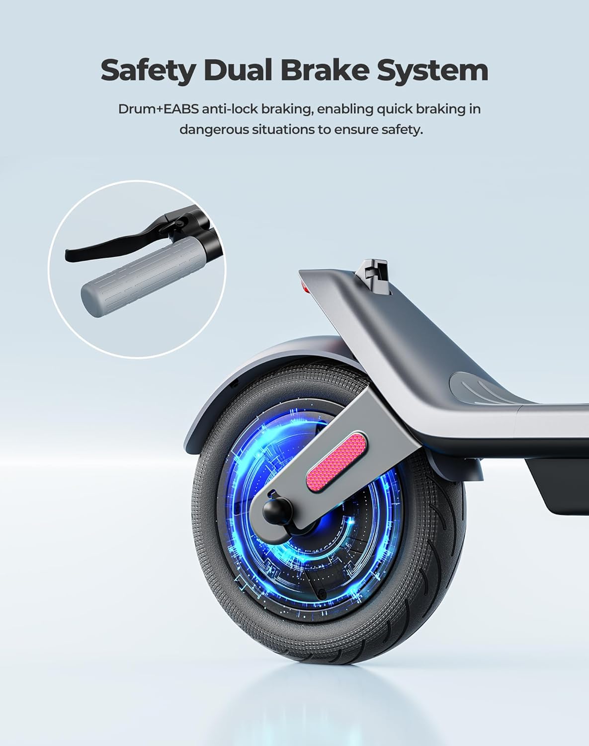 Electric Scooter, Electric Scooter Adults 500W,31 Miles Long Range,10in Tubeless Tires, 15.5mph E Scooter with Smart APP Control for Commuting, Outdoor, Short Travel Gift