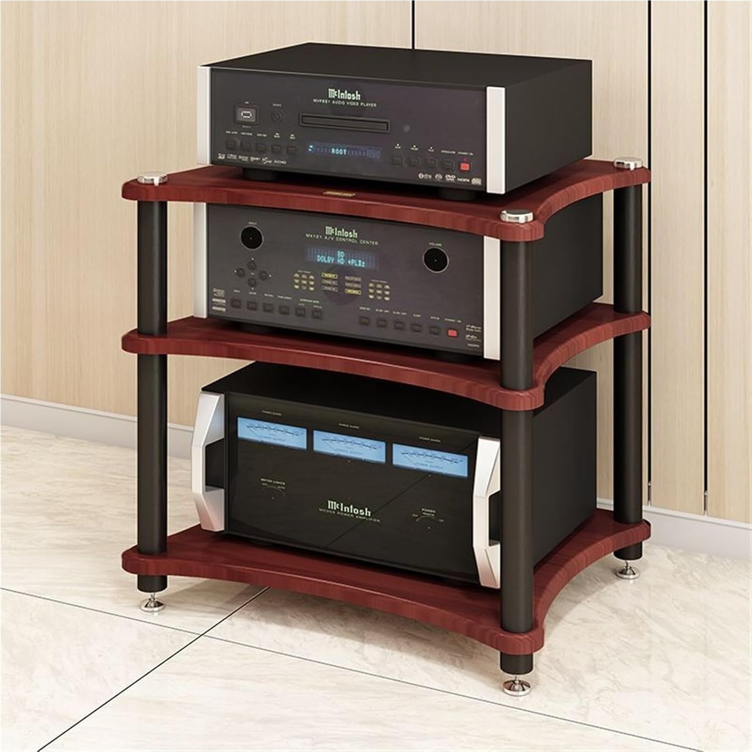 ycnbnwe 1/2/3/4 Tier Audio Rack