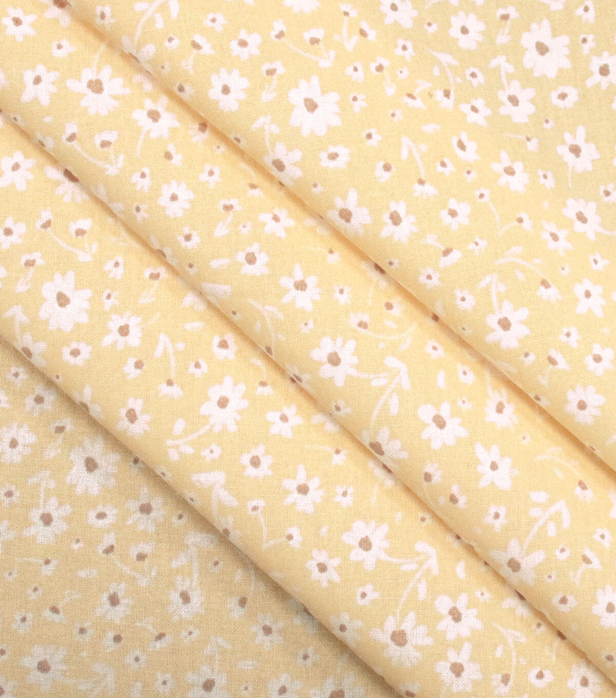 Floral on Yellow Quilt Cotton Fabric by Keepsake Calico