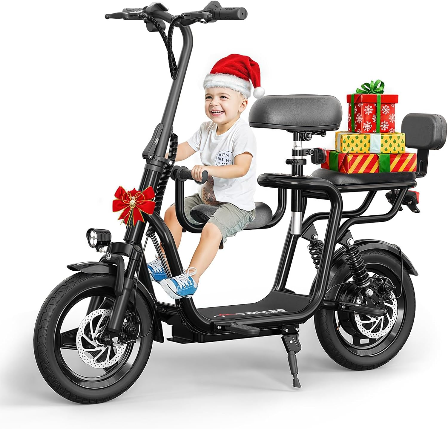 48V/36V Electric Scooter with Seat, Adult E Scooters with Seat, 372W-750W Motor, 6-20 Miles, 18.75mph/17.4mph/11.18mph, Electric Scooter for Adults, Dual Brakes, 14