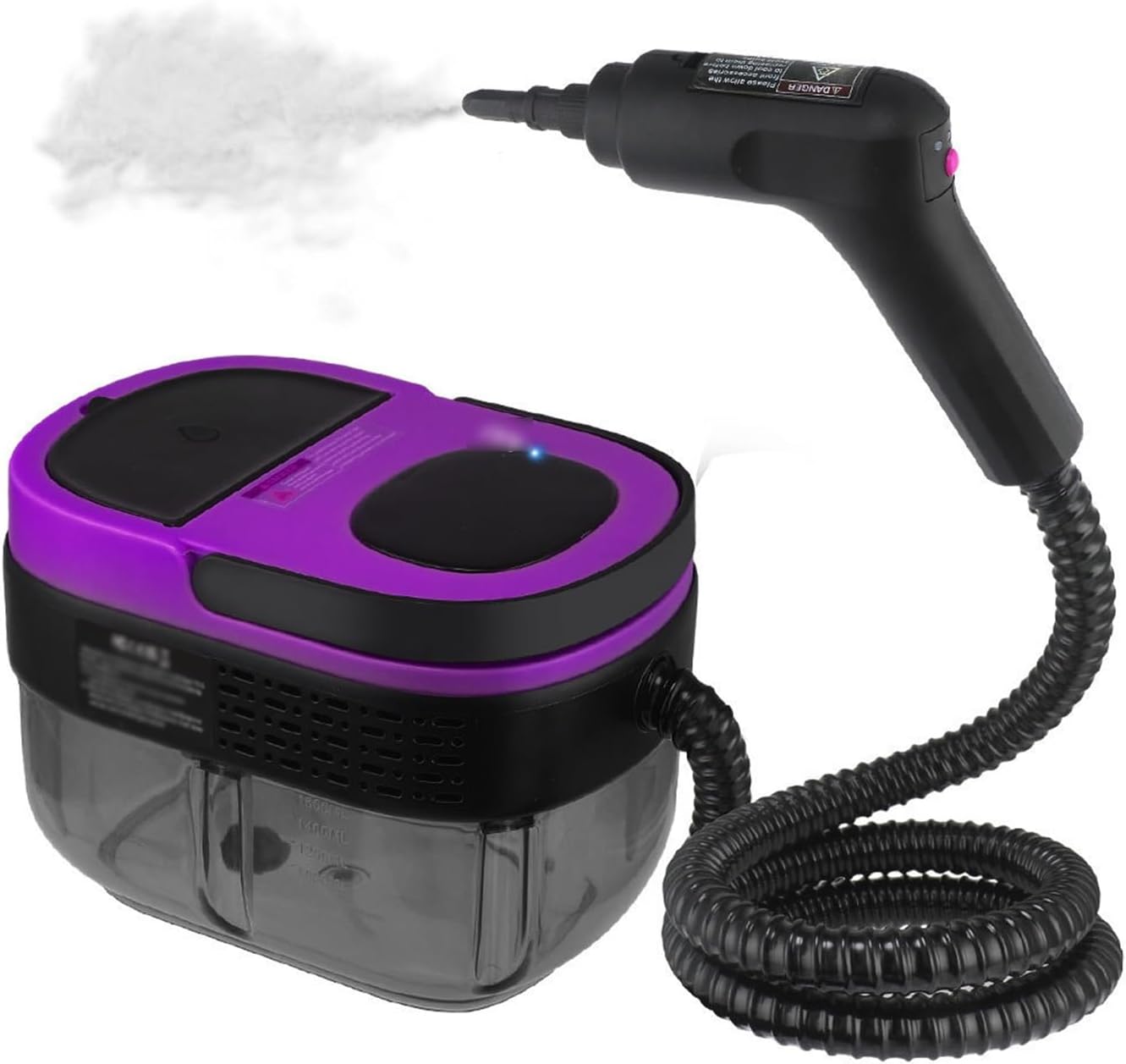 High Temperature Steam Cleaner 1600ML Large Capacity Handheld Cleaner with 3-gears Adjustable Automatic Handle Switch for Housekeeping Car