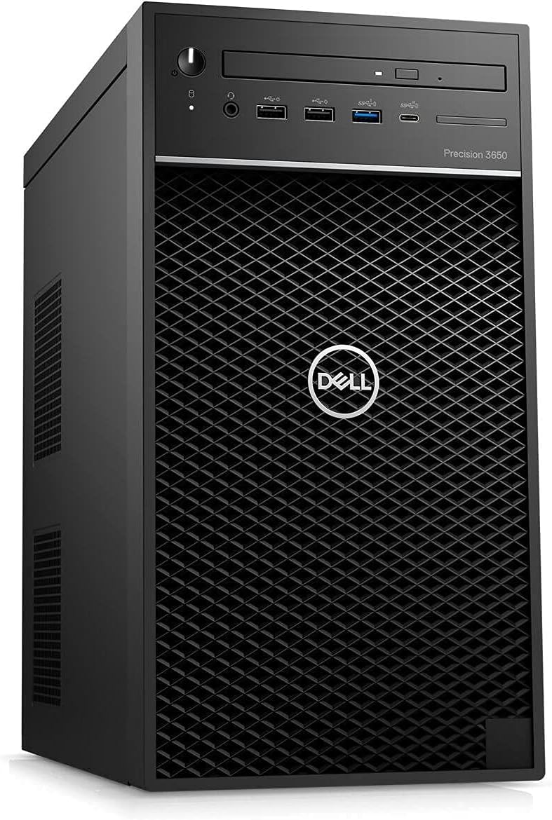 Dell Precision 3650 Tower Workstation RTX 3080 10GB GDDR6X Gaming Business Desktop Computer, Intel 8-Core i7-11700 up to 4.9GHz, 8GB DDR4 RAM, 1TB HDD, WiFi Adapter, RJ45, DisplayPort, Windows Renewed