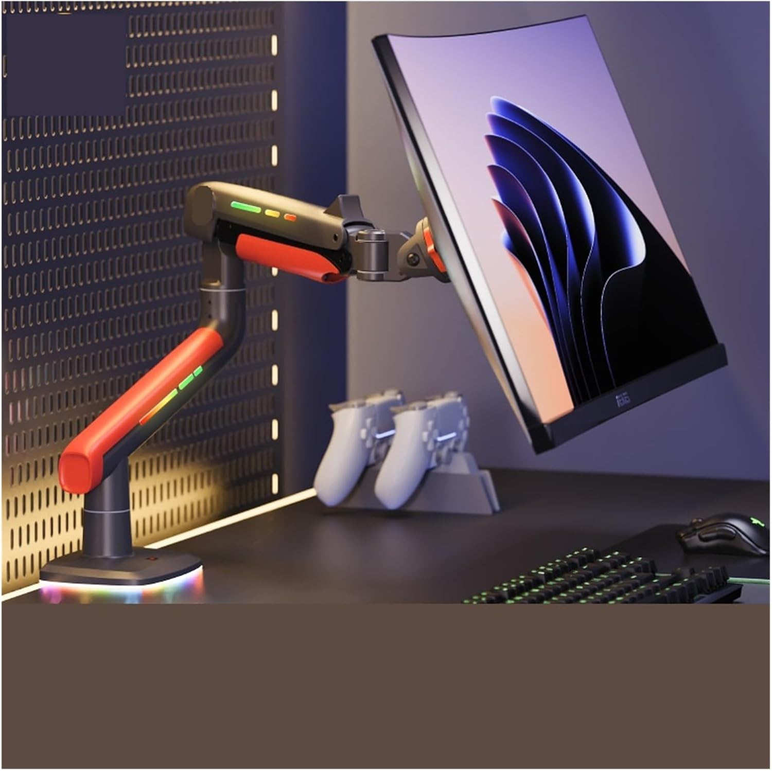 E-Sports Monitor Stand Robotic Arm Desktop Elevated Stand Screen Rotation 32-60 Inch L50